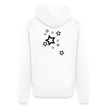 Full of Stars 2 - Unisex Premium Bio Zip Hoodie - Weiß - Hinten - Thijin (182cm)