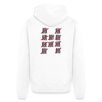 Birthday 50 years - Unisex Premium Organic Zip Hoodie - white - Back - Thijin (182cm)