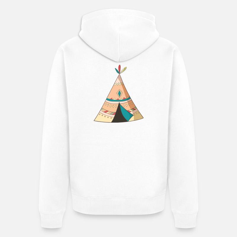 Tipi - Veste à capuche bio Premium Unisexe - blanc