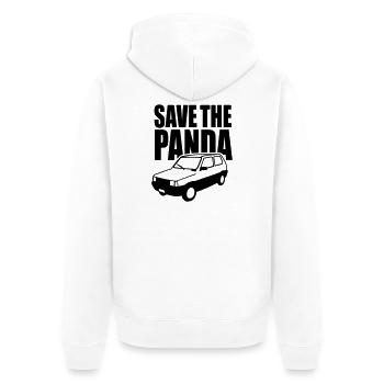Enregistrez le panda - Veste à capuche bio Premium Unisexe - blanc - Dos - Thijin (182cm)
