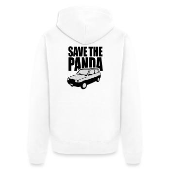 Enregistrez le panda - Veste à capuche bio Premium Unisexe - blanc - Dos - Thijin (182cm)
