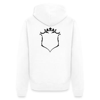 Un blason avec une couronne - Veste à capuche bio Premium Unisexe - blanc - Dos - Thijin (182cm)