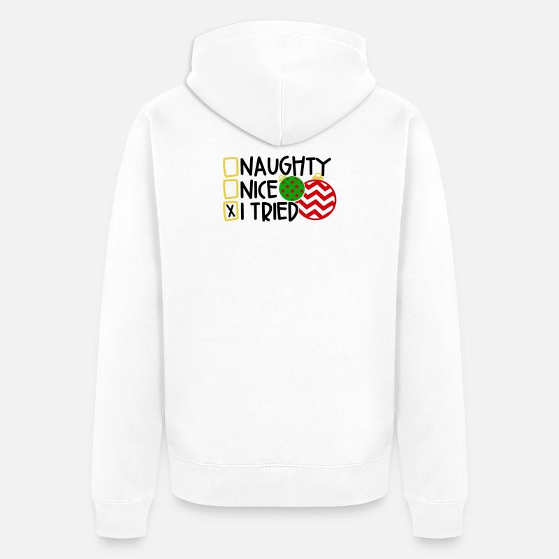 Noël - Veste à capuche bio Premium Unisexe - blanc