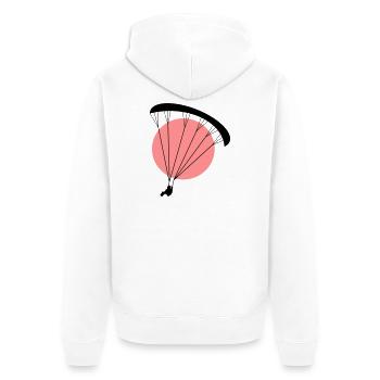 Paraglider Sunset Vector - Veste à capuche bio Premium Unisexe - blanc - Dos - Thijin (182cm)