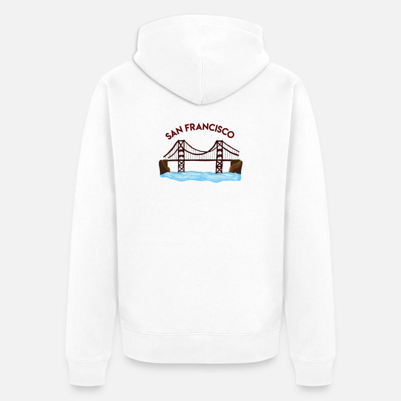 Аttractions 3000000000 - Veste à capuche bio Premium Unisexe - blanc