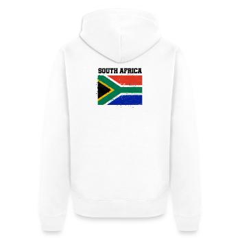 Afrique du Sud - Veste à capuche bio Premium Unisexe - blanc - Dos - Thijin (182cm)