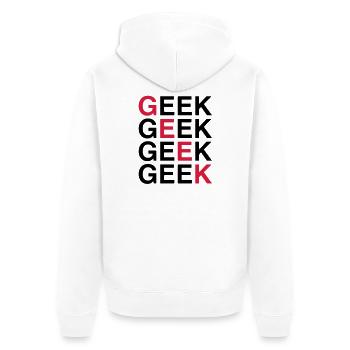 Geek ! - Veste à capuche bio Premium Unisexe - blanc - Dos - Thijin (182cm)