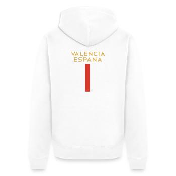 Souvenir Espagne Valence España Souvenir Souvenir - Veste à capuche bio Premium Unisexe - blanc - Dos - Thijin (182cm)