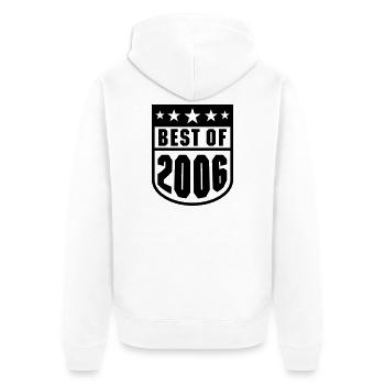 Best of 2006 - Veste à capuche bio Premium Unisexe - blanc - Dos - Thijin (182cm)