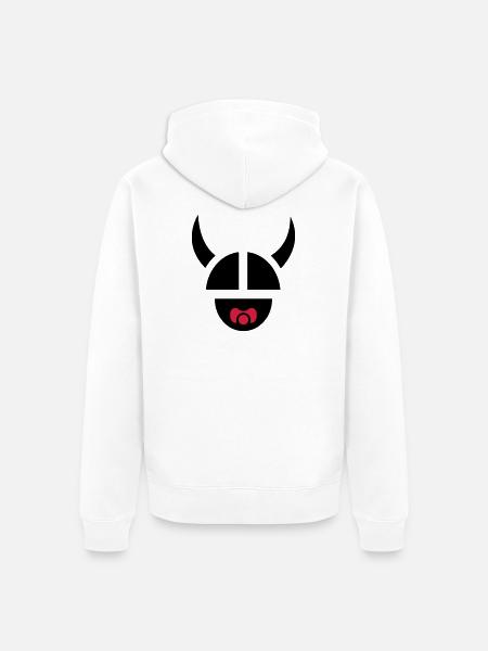 Wikingerkind - Unisex Premium Bio Zip Hoodie - Weiß
