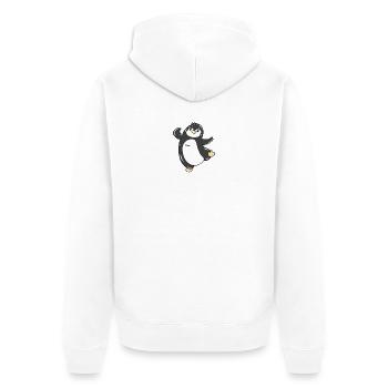 manchot - Veste à capuche bio Premium Unisexe - blanc - Dos - Thijin (182cm)
