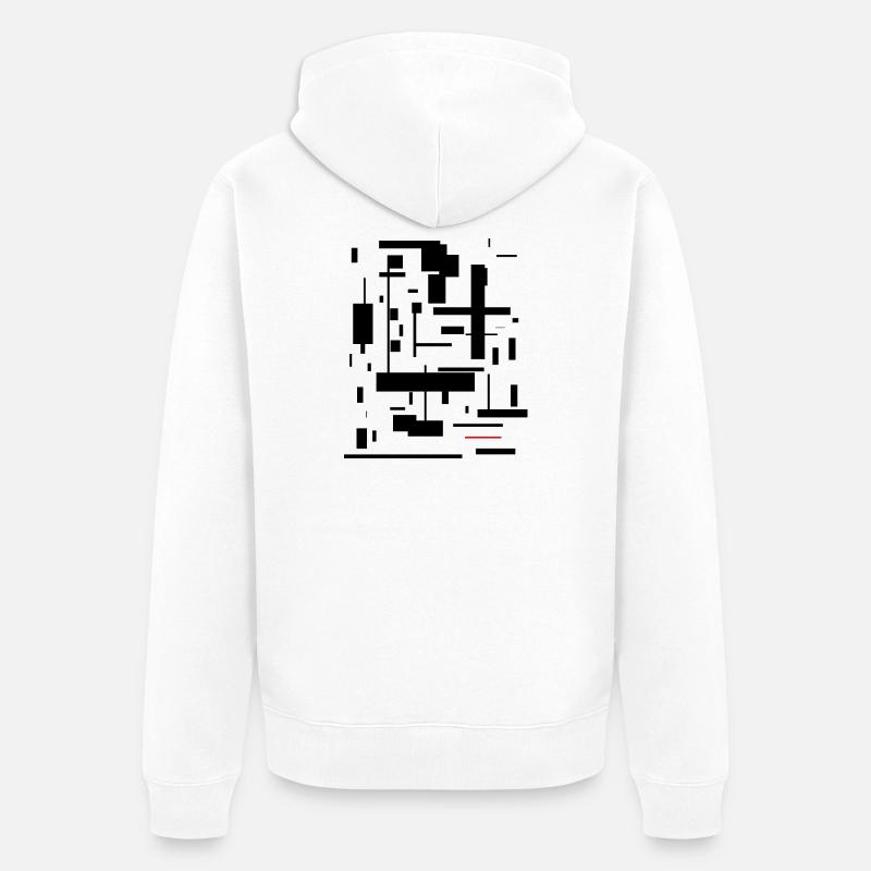 art - Veste à capuche bio Premium Unisexe - blanc