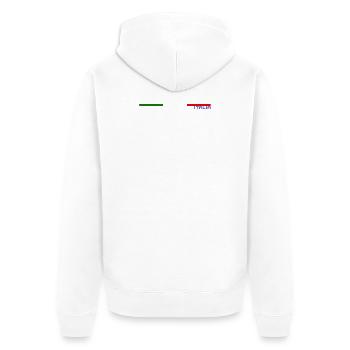 DRAPEAU ITALIA - Veste à capuche bio Premium Unisexe - blanc - Dos - Thijin (182cm)