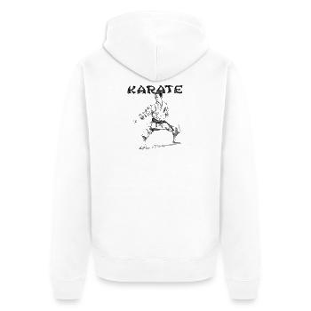 karate - Veste à capuche bio Premium Unisexe - blanc - Dos - Thijin (182cm)