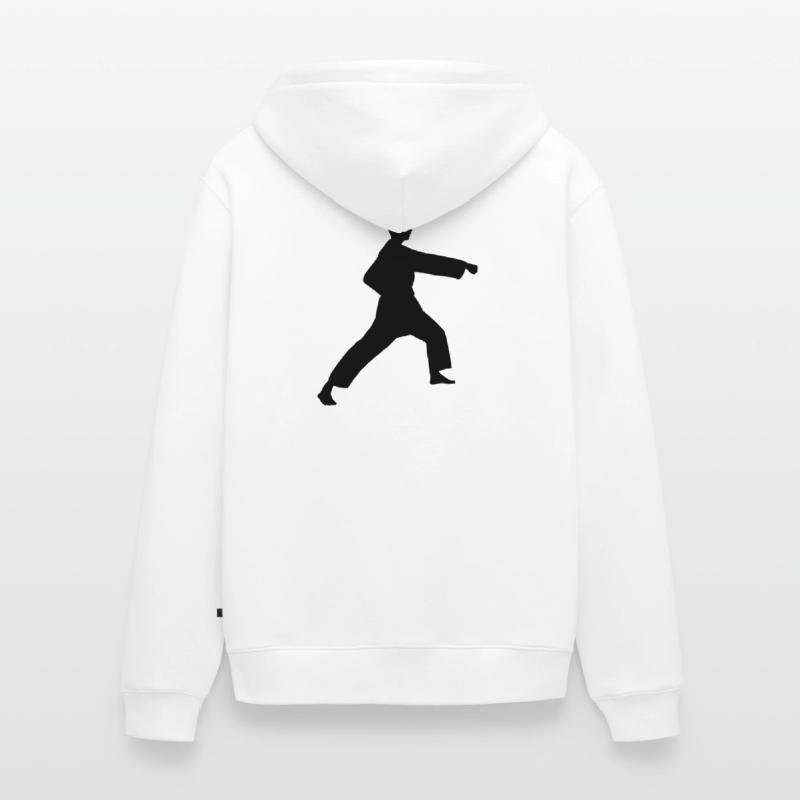 Punsch Karate oder Teakwondo Punsch Unisex Premium Bio Zip Hoodie