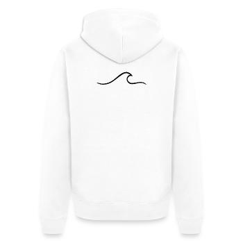 Surfer Welle Geschenk Surfer Boy Girl Dude Surf - Unisex Premium Bio Zip Hoodie - Weiß - Hinten - Thijin (182cm)