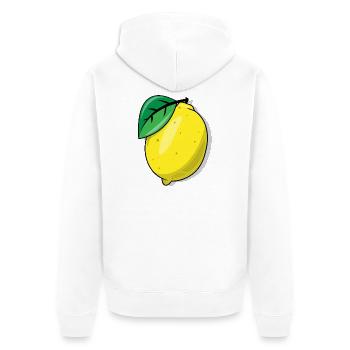 citron - Veste à capuche bio Premium Unisexe - blanc - Dos - Thijin (182cm)