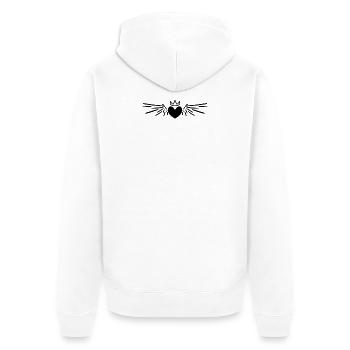 Coeur Ange aile ange - Veste à capuche bio Premium Unisexe - blanc - Dos - Thijin (182cm)