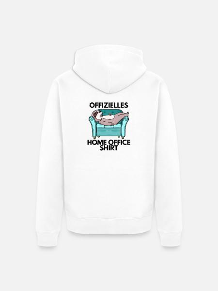 Home Office - Unisex Premium Bio Zip Hoodie - Weiß
