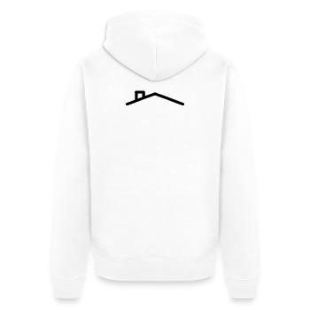Toit de la maison - Veste à capuche bio Premium Unisexe - blanc - Dos - Thijin (182cm)