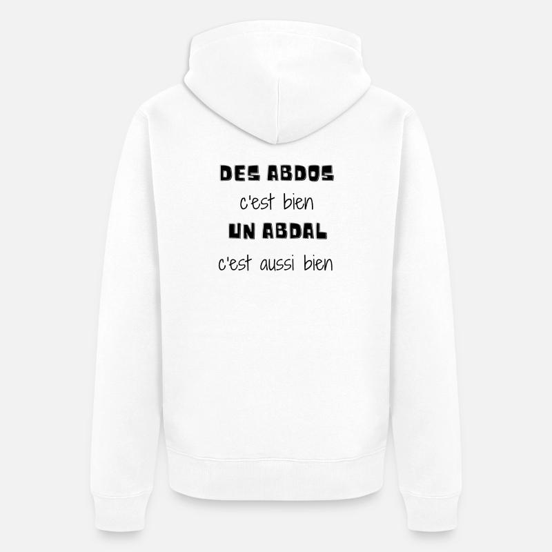 abdos,abdal - Veste à capuche bio Premium Unisexe - blanc