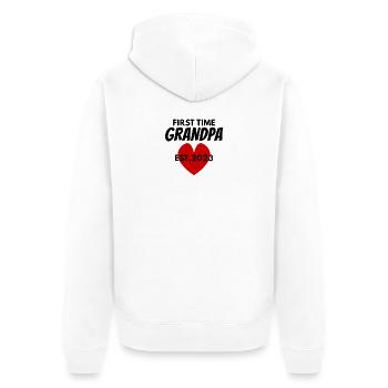 Grand-père 2023 - Futur grand-père - Veste à capuche bio Premium Unisexe - blanc - Dos - Thijin (182cm)