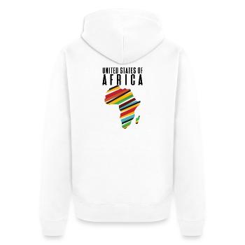 United States of Africa - Veste à capuche bio Premium Unisexe - blanc - Dos - Thijin (182cm)