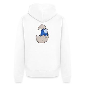 Baby Penguin - Unisex Premium Organic Zip Hoodie - white - Back - Thijin (182cm)
