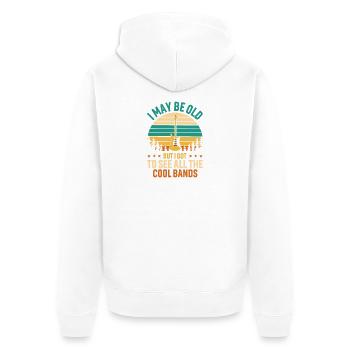 Guitare et nature Sunset Vibe - Veste à capuche bio Premium Unisexe - blanc - Dos - Thijin (182cm)
