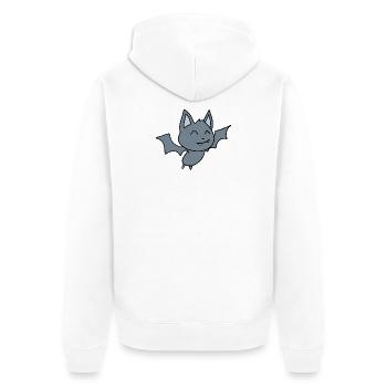 Chauve-souris - Veste à capuche bio Premium Unisexe - blanc - Dos - Thijin (182cm)