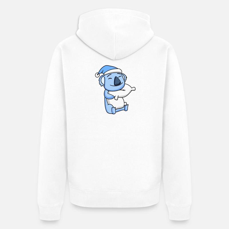 Koala Bébé - Veste à capuche bio Premium Unisexe - blanc