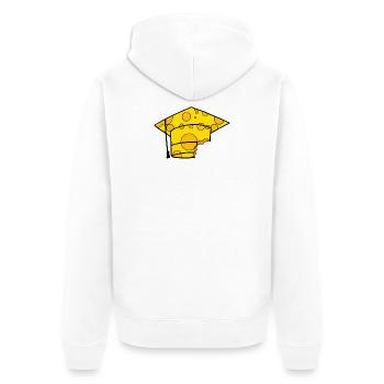Casquette de diplômé - Veste à capuche bio Premium Unisexe - blanc - Dos - Thijin (182cm)