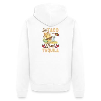 Taco À propos de Tequila Taco Tuesday - Veste à capuche bio Premium Unisexe - blanc - Dos - Thijin (182cm)