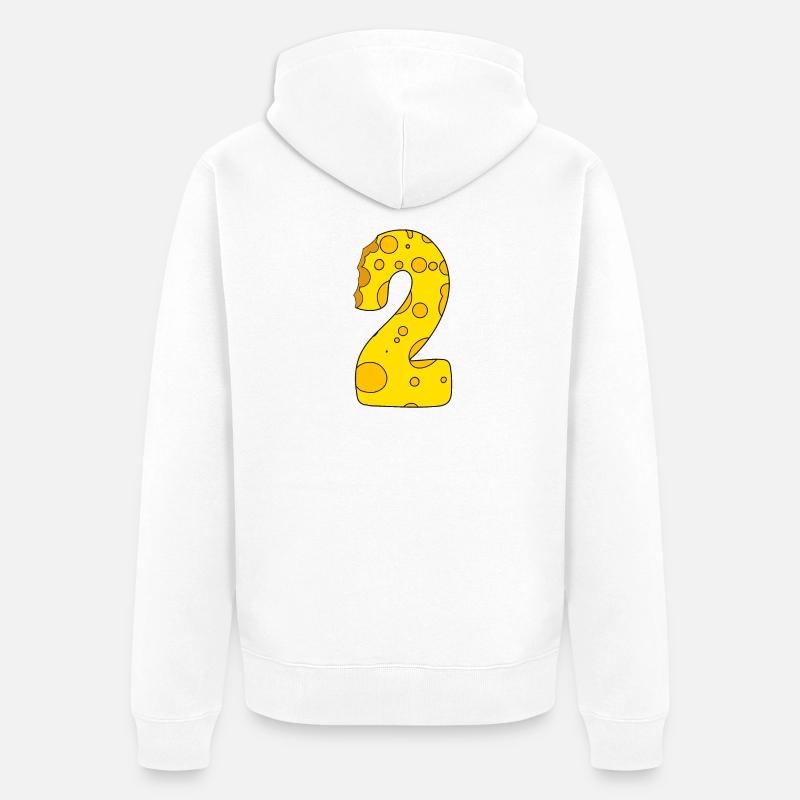 Fromage numéro 2 - Veste à capuche bio Premium Unisexe - blanc
