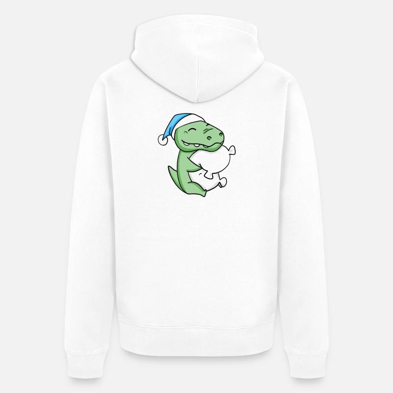 Bébé crocodile - Veste à capuche bio Premium Unisexe - blanc