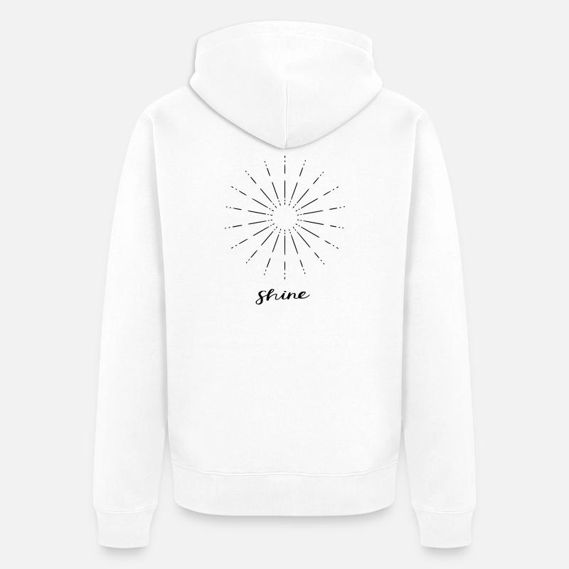 Briller - Veste à capuche bio Premium Unisexe - blanc