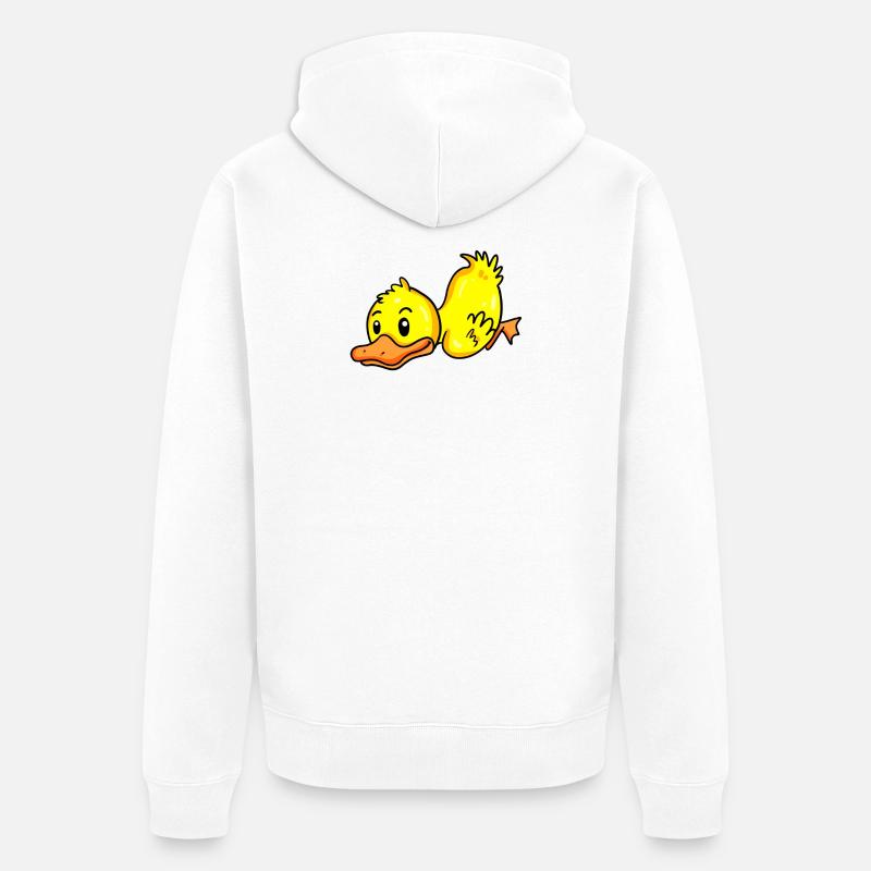 Canard - Veste à capuche bio Premium Unisexe - blanc