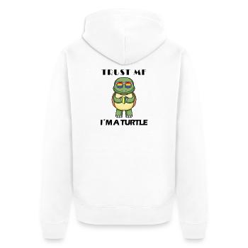Tortue - Veste à capuche bio Premium Unisexe - blanc - Dos - Thijin (182cm)
