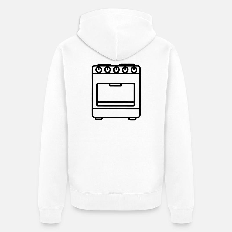 Four à gaz - Veste à capuche bio Premium Unisexe - blanc
