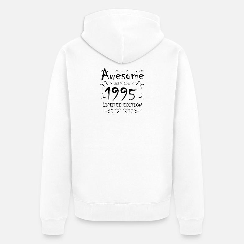 1995 - Né en 1995 - Veste à capuche bio Premium Unisexe - blanc