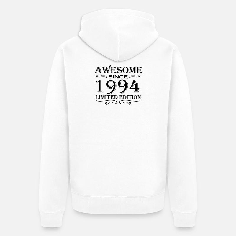 1994 - Né en 1994 - Veste à capuche bio Premium Unisexe - blanc
