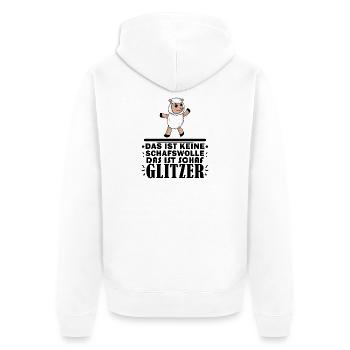 Schafe Schaf Schafzüchter Geschenk - Unisex Premium Bio Zip Hoodie - Weiß - Hinten - Thijin (182cm)