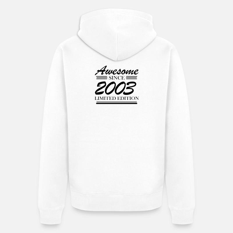 2003 - Veste à capuche bio Premium Unisexe - blanc