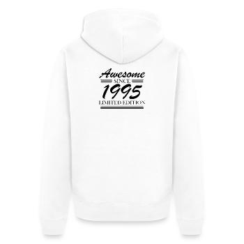 1995 - Né en 1995 - Fantastique depuis 1995 - Veste à capuche bio Premium Unisexe - blanc - Dos - Thijin (182cm)