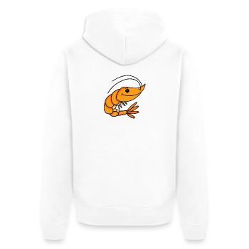 Crevettes - Veste à capuche bio Premium Unisexe - blanc - Dos - Thijin (182cm)