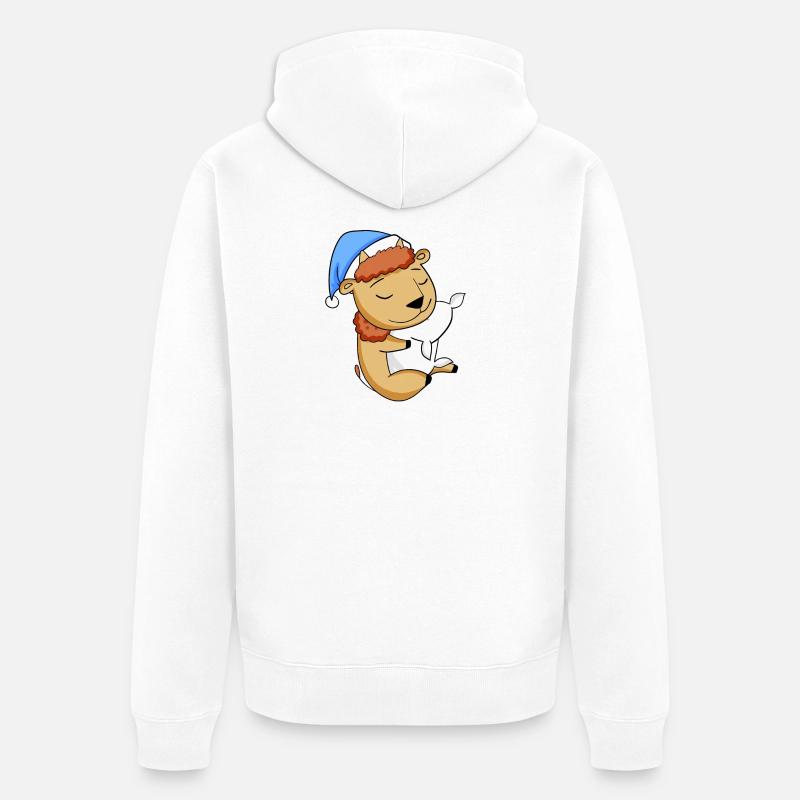 Bison - Veste à capuche bio Premium Unisexe - blanc