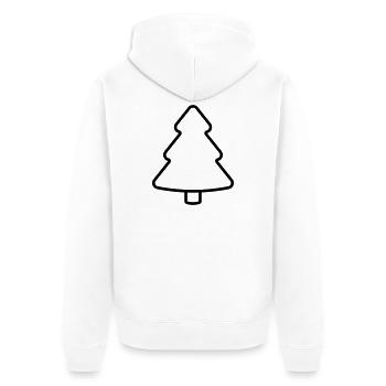 Christmas Tree, Fir Tree, Fir Tree, Christmas - Unisex Premium Organic Zip Hoodie - white - Back - Thijin (182cm)