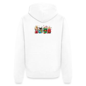 Herbst-heiße-schokolade-tasse Für Lehrer - Unisex Premium Bio Zip Hoodie - Weiß - Hinten - Thijin (182cm)