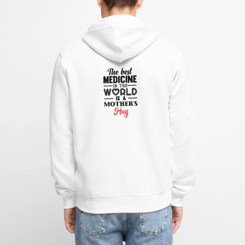 Muttertag, Muttertag, Muttertag, Muttertag, Muttertag Unisex Premium Bio Zip Hoodie