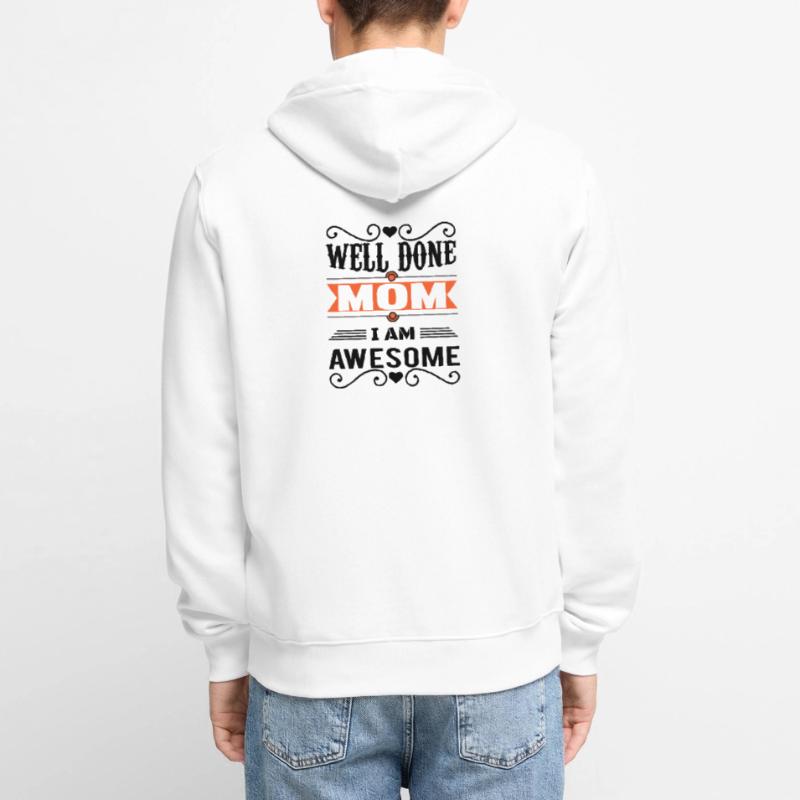 Muttertag, Muttertag, Muttertag, Muttertag, Muttertag Unisex Premium Bio Zip Hoodie